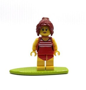 即決　新品　未使用　レゴ　LEGO　ミニフィグ　ミニフィギュア　シティ　タウン　サーファー　サーフィン　ポニーテール