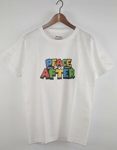 Peace and After/ピースアンドアフター　ロゴプリントTシャツ　サイズ：S　カラー：ホワイト 21n05