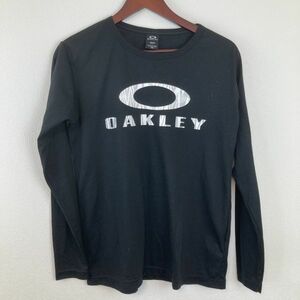 OAKLEY オークリー メンズ 長袖 トップス カットソー Tシャツ ブラック 黒色 Mサイズ 吸水速乾 機能性素材 ゴルフ golf スポーツ ウェア