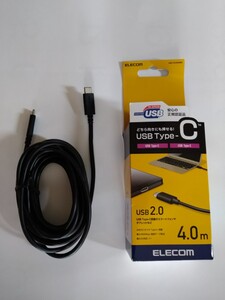 USB 2.0 Type-C 4.0m どちら向きにも挿せます。 正規認証品