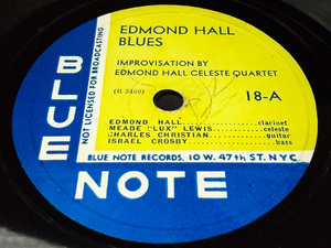 78回転 SP盤 初回 1941年【米】Blue Note 18 エドモンド・ホール Edmond Hall Blues チャーリー・クリスチャン 他 ★試聴動画★美盤美音★