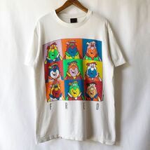 91年 THE FLINTSTONES アンディウォーホル風 Tシャツ L USA製 ビンテージ 90s 90年代 原始家族 フリントストーン オリジナル ヴィンテージ_画像2