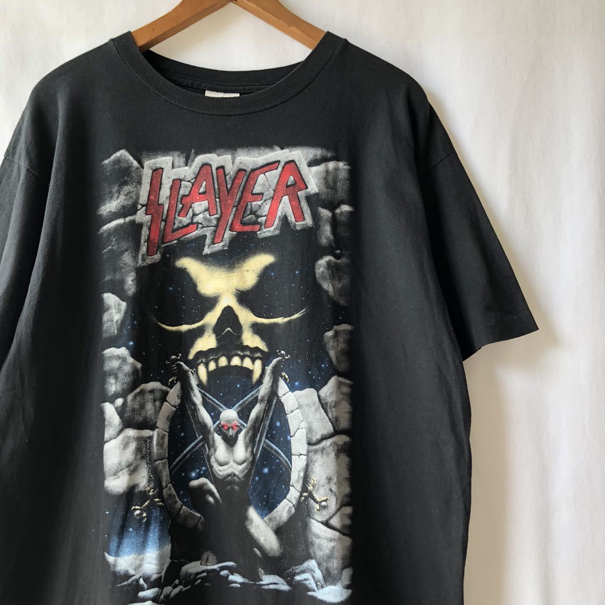 低価格で slaver 90年代 90s バンT ロックTシャツ - ART VINTAGE T 