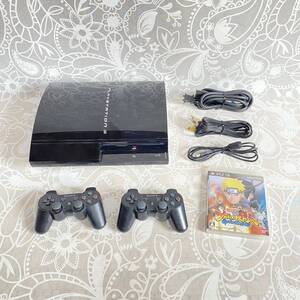 k 送料無料☆ PS3 CECHB00 20GB FW:4.46 SONY プレステ3 本体 初期型 コントローラ ×2 DUALSHOCK プレイステーション PlayStation