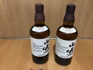 サントリー SUNTORY シングルモルトウイスキーNV 2本セット 各700ml YAMAZAKI SINGLEMALT 未開栓 新入荷
