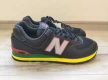 27.5cm 新品 ニューバランス NEW BALANCE ML574OA2 黒 ブラック BLACK TOKYO LIMITED EDITION atmos アトモス 別注 ラスタ ラスタカラー_画像2