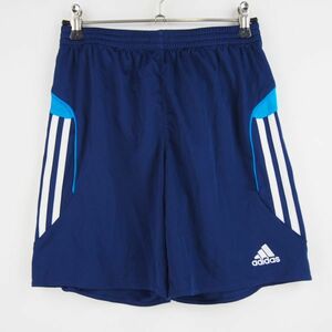 ☆アディダス adidas キッズ ボーイズ サッカー トレーニングパンツ 短パン ショーツ(160)ネイビーブルー