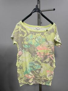  diesel DIESEL short sleeves cut and sewn tops lady's multicolor 