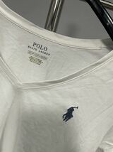 美品ラルフローレンRalph Lauren半袖カットソーTシャツトップス白XS_画像2