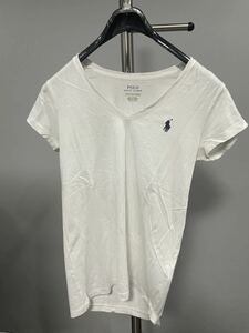  прекрасный товар Ralph Lauren Ralph Lauren трикотаж с коротким рукавом футболка tops белый XS