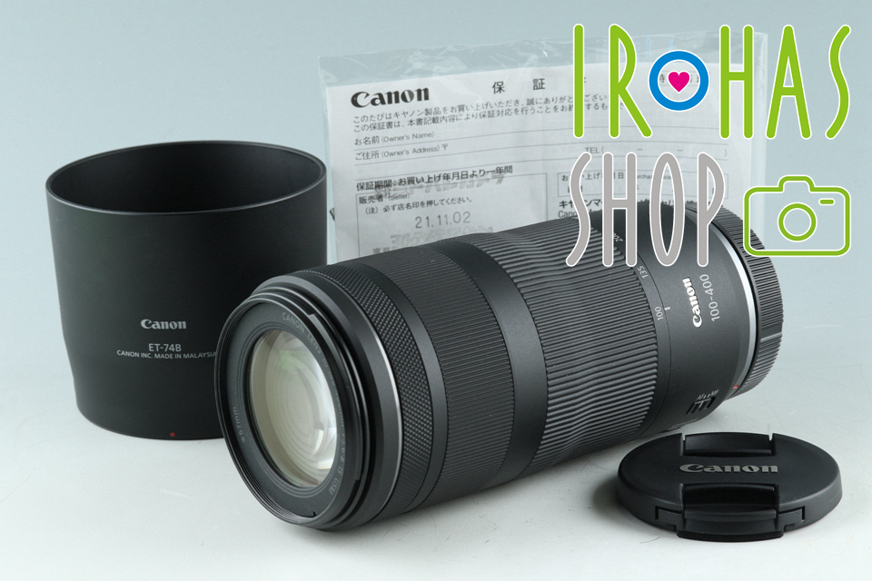 CANON RF100-400mm F5.6-8 IS USM オークション比較 - 価格.com