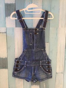 サロペット デニム オーバーオール ショートパンツ