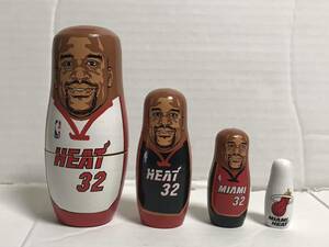 珍品 NEWCRAFTERS NBA Shaquille O'Neal シャキール オニール マイアミ ヒート #32 マトリョーシカ 人形 5000体 シリアルナンバーあり