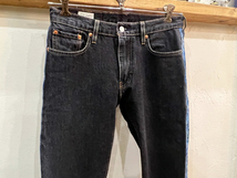 H63★Levi's/リーバイス HI-BALL サイドラインブラックカラーデニム ブラック×ブルー メンズ デニム W30 ストレッチ素材 アメカジ USED ★_画像5