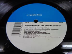 a46#〔12inch〕 Special Branch 【 It's Good to Toke EP 】 Breaks Downtempo bbluet4