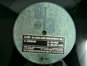 L87T♪ DJ LUKAS 【 Audio Developments Vol.1 】 System Out / The Haunt / Brilliant Water D3 007