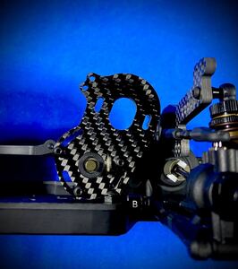 ヨコモYD-2S用 カーボン製軽量モーターマウントプレート 蕨山Carbon