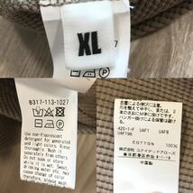 XL大きいサイズmonkey time BIAS WAFFLE MOCK Tモンキータイム ワッフル ビッグ シルエット モック オーバー サーマル ベージュ Tシャツ_画像10