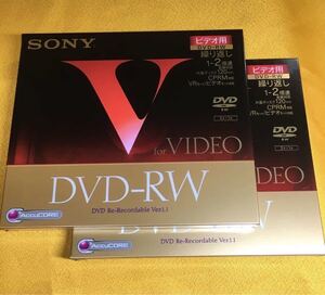 SONY ソニー ビデオ用DVD-RW DMW120G 2pack