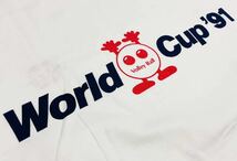 デッド!! 希少!! 91年 volleyball world cup バボちゃん ビンテージ Tシャツ size M ビンテージ 日本製 ヴィンテージ 90s フジテレビ_画像5