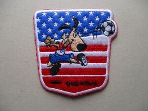 1994 FIFAワールドカップUSAアメリカ合衆国サッカー刺繍ワッペン/SOCCERキャラクターWorld CupパッチFOOTBALLリーグ蹴球Jアップリケ V166