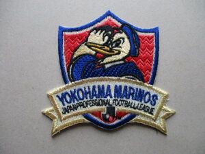 90s Jリーグ『横浜マリノス』サッカー刺繍ワッペン/Bキャラクター当時物J.LEAGUEパッチSOCCERプロサッカーリーグ初期YOKOHAMA MARINOS V170