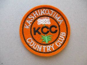 賢島カンツリークラブKASHIKOJIMA COUNTRY CLUBワッペン/KCC刺繍アップリケGOLFビンテージGCパッチ昭和レトロ紋章ゴルフ V171