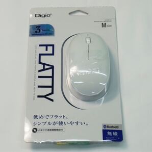 MUS-BKT154W ナカバヤシ Bluetoothワイヤレス 3ボタン Blue LEDマウス(ホワイト)