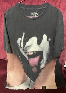 '08 US古着 DISSIZIT!『THE DEMON』 JENE SIMMONS Tシャツ L 送料込み KISS ジーン・シモンズ キッス