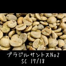 送料無料 ブラジル サントス No2 生豆 800g コーヒー豆 珈琲豆 coffee 自家焙煎用_画像2