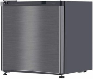 maxzen 小型 一人暮らし 冷蔵庫 46L 1ドアミニ冷蔵庫 ガンメタリック 右開き コンパクト JR046ML01GM