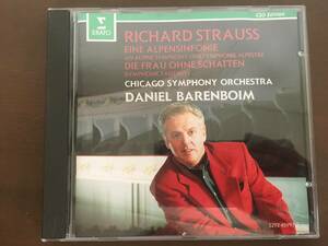 CD/R.STRAUSS /EINE ALPENSINFONIE/DIE FRAU OHNE SCHATTEN　DANIEL BARENBOIM/【J3】 /中古