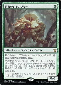 MTG マジック：ザ・ギャザリング ギャザ 群れのシャンブラー フォイル・レア ゼンディカーの夜明け ZNR-F207 日本語版 クリーチャー 緑