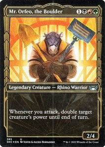 MTG 磐石、ミスター・オルフィオ FOIL フォイル セットブースター産 マジック:ザ・ギャザリング ニューカペナの街角 SNC-385 日本語