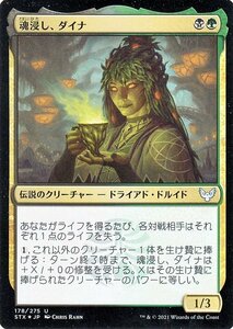 MTG マジック：ザ・ギャザリング 魂浸し、ダイナ フォイル ストリクスヘイヴン：魔法学院 STX-F178 日本語版 伝説のクリーチャー 多色