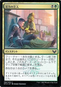 MTG マジック：ザ・ギャザリング 活力の注入 フォイル ストリクスヘイヴン：魔法学院 STX-F194 日本語版 インスタント 多色