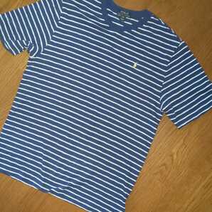 POLO/RALPH LAUREN/ポロラルフローレン/ラルフローレン/ボーダー柄/半袖Tシャツ/ボーイズサイズ/メンズL相当/美品