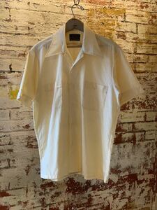 70s Sears JACQUARD OPEN COLLAR SHIRT ヴィンテージ ビンテージ ジャガード オープンカラーシャツ 半袖シャツ 開襟シャツ 60s 送料無料