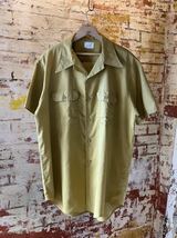 70s BIG MAC WORK SHIRT MUSTARD ヴィンテージ ビンテージ ビッグマック ワークシャツ 半袖シャツ マスタード アメカジ 60s 送料無料_画像1