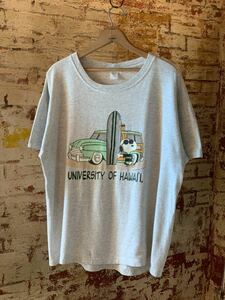 90s UNIVERSITY OF HAWAII SNOOPY PRINTED Tee スヌーピー プリントTシャツ PEANUT アメリカ製 USA製 80s キャラクターTシャツ 送料無料