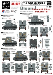 スターデカール 35-927 1/35 ビゾンI 15cm歩兵砲搭載 I号自走砲