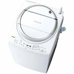 (中古品)東芝 タテ型洗濯乾燥機 ZABOON 8kg メタリックシルバー AW-8V6 S