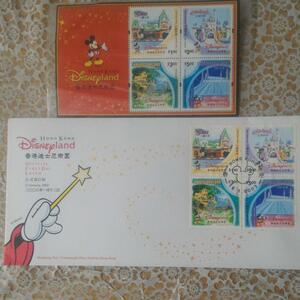 香港 ディズニー 切手&封筒