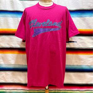 90’s Screen Stars CLEVELAND ポリコットン Tシャツ 検索: 古着 アメカジ ビンテージ シングルステッチ Made in USA クリーブランド