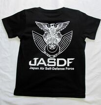 航空自衛隊JASDF/コットン/Tシャツ/ブラックーMレディス_画像2