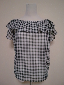 * Nice Claup * frill short sleeves cut and sewn Monotone (0813)