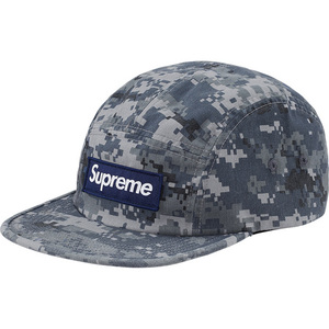 即決 supreme nyco twill camp cap navy digi camo