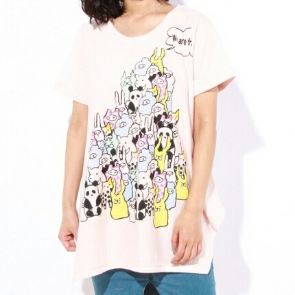 スカラー ScoLar アニマル チュニック 新品 未使用 Tシャツ