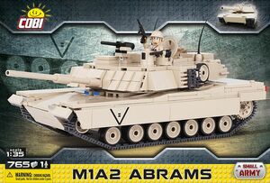 Out -print ☆ Block Cobi ☆ Небольшой армейский сериал ☆ Главный военный танк США M1A2 Abrams M1A2 Abrams ☆ 1/35 Шкала ☆ New ☆ Сделано ЕС