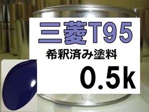 ◆ 三菱T95　塗料　希釈済　ボーデンブルー 　カラーナンバー　カラーコード　T95